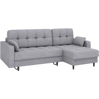 Угловой диван Первый Мебельный Санфорд Серый, рогожка