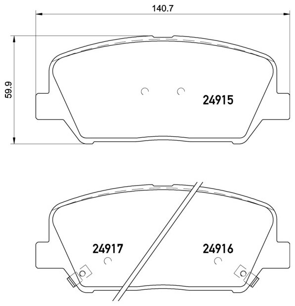 Дисковые тормозные колодки передние NISSHINBO NP-6047 (4 шт.)