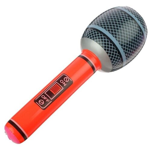 Игрушка надувная «Микрофон», 30 см, цвета микс игрушка надувная микрофон 40 см цвета микс 9378699