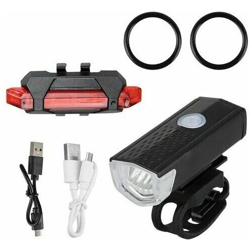 Велосипедный фонарь со встроенным аккумулятором и USB зарядкой
