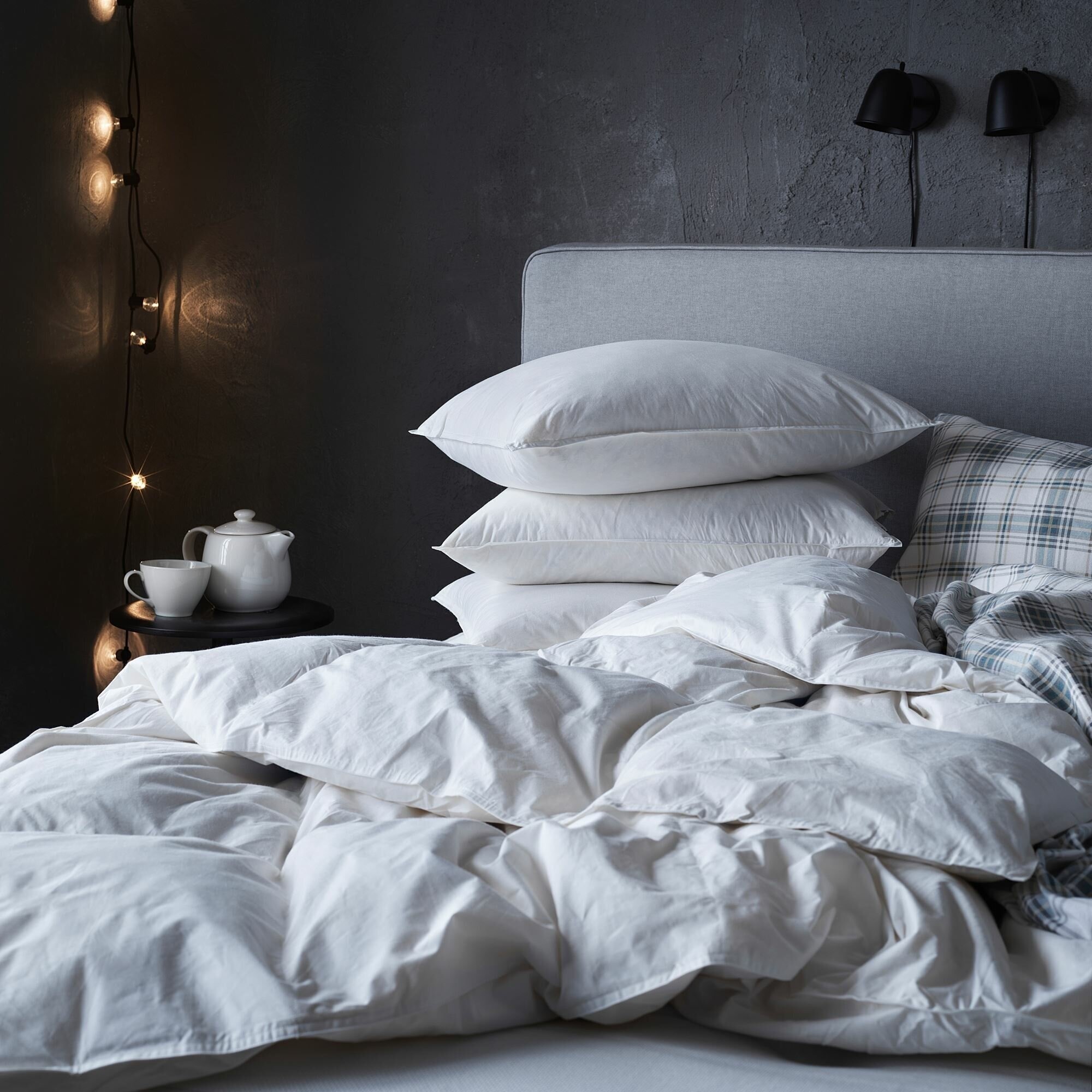 Подушка икеа лундтрав высокая 50 х 60 см, IKEA LUNDTRAV, подушка для сна икеа высокая - фотография № 6