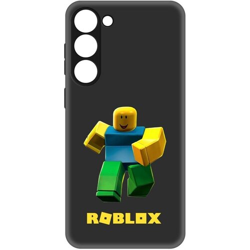 чехол накладка krutoff soft case roblox классический нуб для samsung galaxy m21 m215 черный Чехол-накладка Krutoff Soft Case Roblox-Классический Нуб для Samsung Galaxy S23+ черный