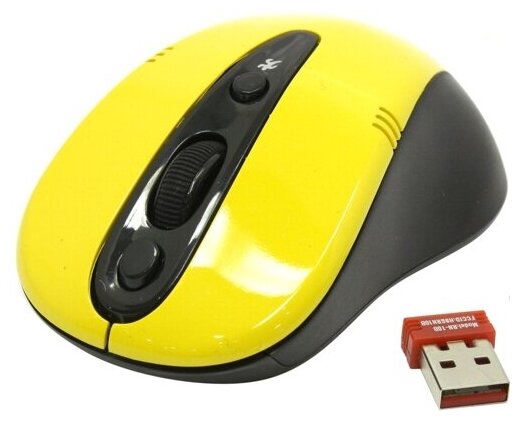 Мышь беспроводная A4Tech G9-370-3 жёлтая