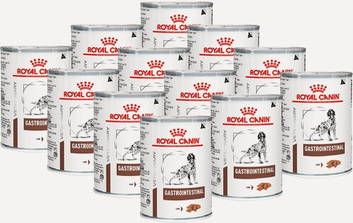 Изображение товара Влажный корм для собак Royal Canin Gastrointestinal, при болезнях ЖКТ, 12 шт х 400 г