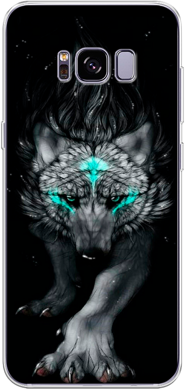Силиконовый чехол на Samsung Galaxy S8 + / Самсунг Галакси С8 Плюс Волшебный волк
