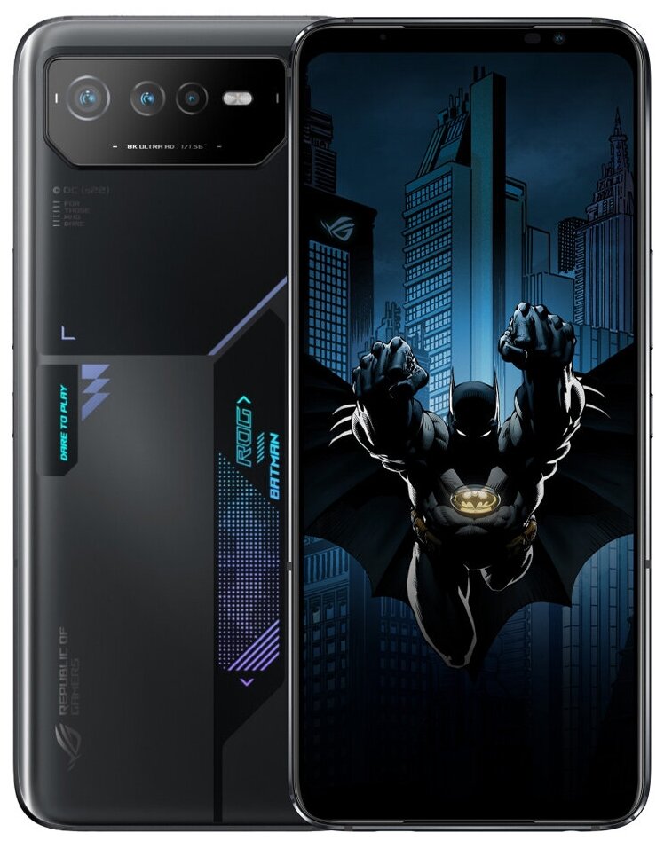 Смартфон ASUS ROG Phone 6 12/256 ГБ, batman edition