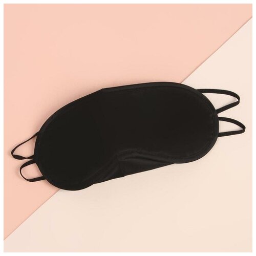 фото Маска для сна с носиком 18*8.5см двойная резинка черный вклад qf 3953910 queen fair