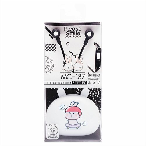 Проводные наушники внутриканальные MC-137 Jack 35 цвет белый 1 шт 39900₽