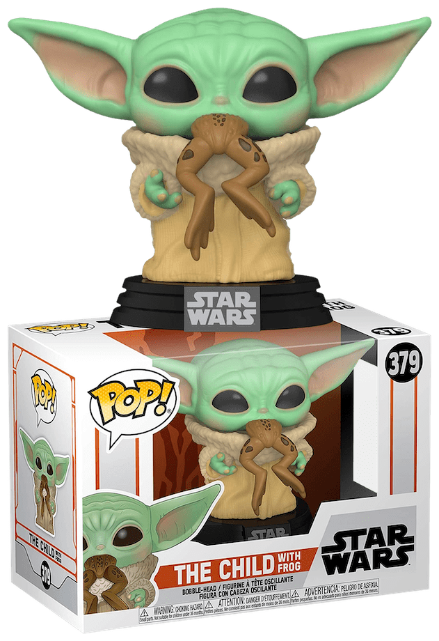 Фигурка Funko POP The Child / Baby Yoda with Frog из сериала Star Wars: Mandalorian