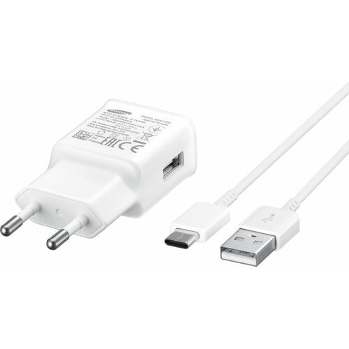 Сетевое зарядное устройство Samsung EP-TA20EWECGWW, USB, USB type-C, 2A, белый 