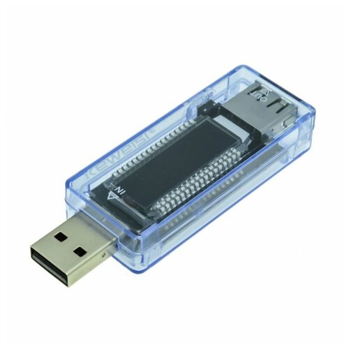 USB-тестер KWS-V20 (4-20 В/0-3 А) цифровой usb тестер keweisi kws v20 usb нагрузочный резистор 3а2а 1а комплект