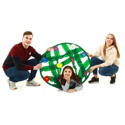 фото Кольцо препятствий эстафетное «цветочная полянка», d=90 см, цвета микс сима-ленд