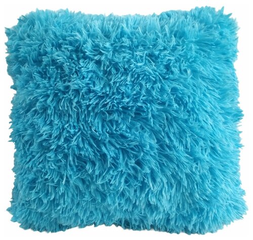 Подушка декоративная из искусственного меха MIOLETTO DP-3-8 голубая 45х45