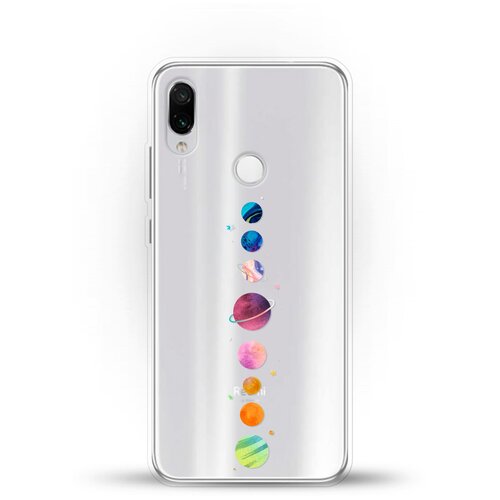 фото Силиконовый чехол планеты на xiaomi redmi note 7 pro andy & paul