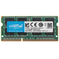 Оперативная память Crucial 8 ГБ DDR3L SODIMM CL10 CT102464BF160B