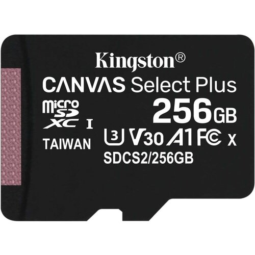 Карта памяти Kingston Canvas Select Plus microSDXC UHS-I +ад, SDCS2/256GB