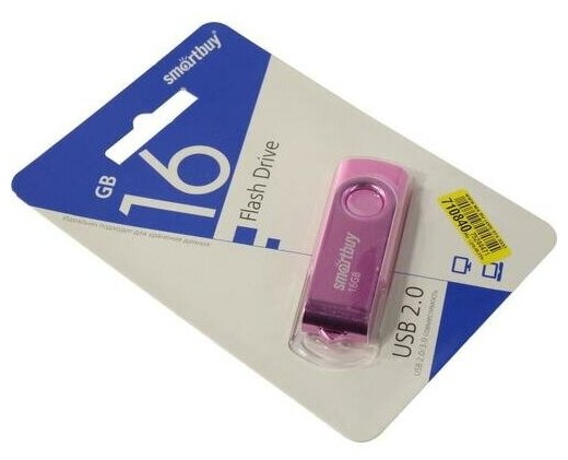 Флешка Smartbuy Twist SB008GB2TWK 16 Гб Pink