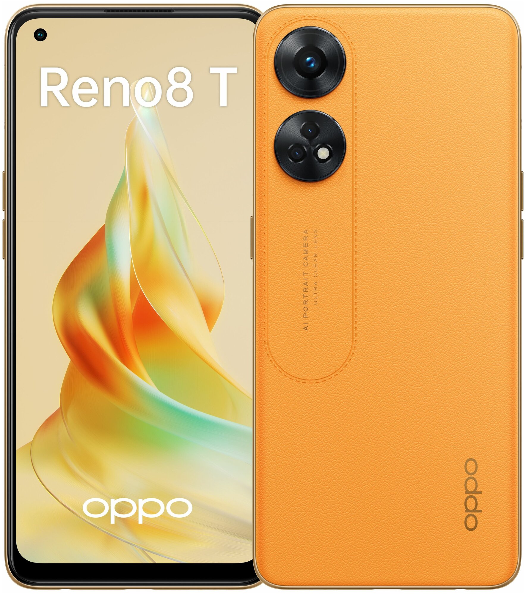 Смартфон OPPO Reno 8T 8/256 ГБ Global для РФ, Dual nano SIM, оранжевый