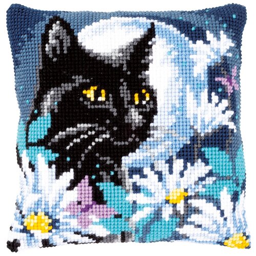 фото Набор для вышивания vervaco pn-0148218 кот в ночи 1 шт.