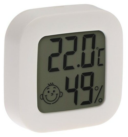 Термометр электронный LTR-08, датчик температуры, датчик влажности, белый