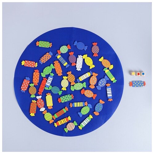 Купить Развивающая игра «Подбери конфету», 4.5 × 20 × 14.5 см, нет бренда, дерево