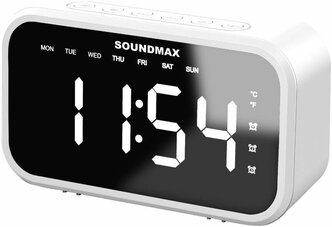 Радиочасы Soundmax SM-1511B(белый)