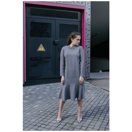 фото Платье mila bezgerts, размер 42, серый