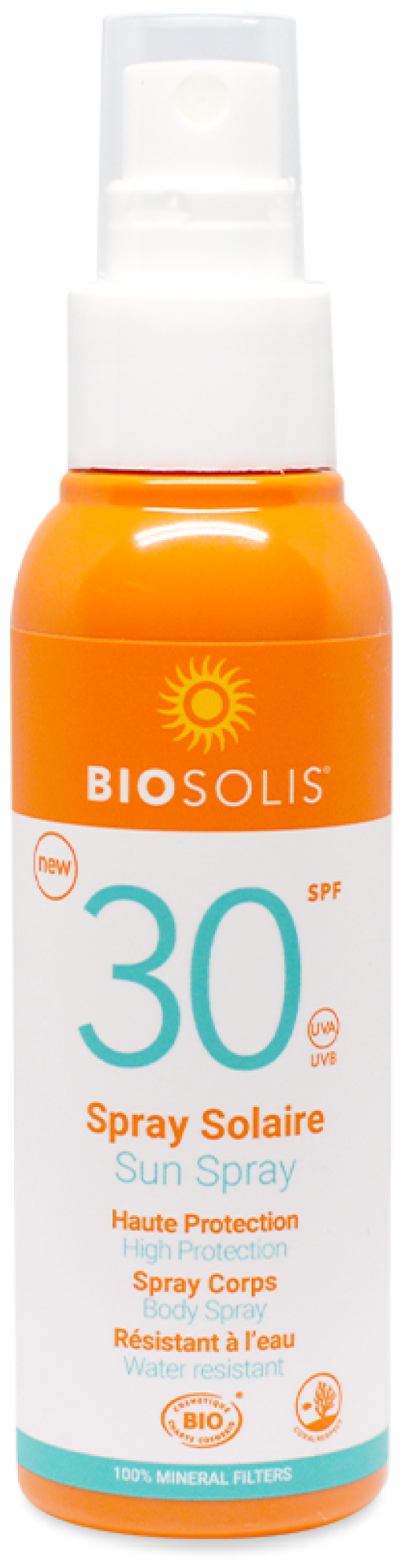 Солнцезащитный спрей SPF30 100 мл, натуральный, BIOSOLIS, 100мл