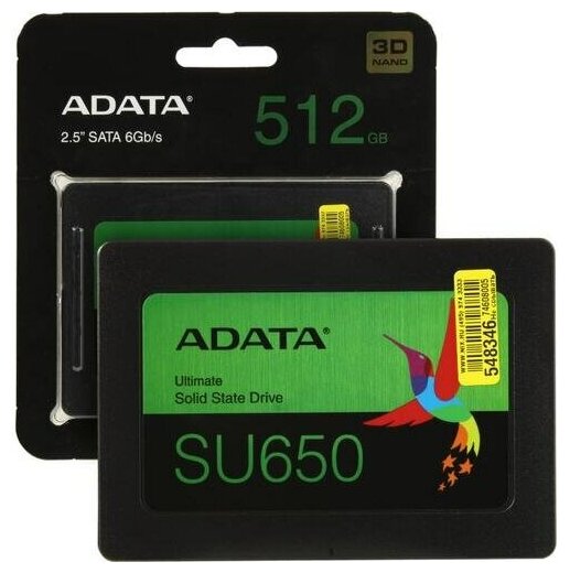 SSD диск Adata Ultimate SU650 512 Гб