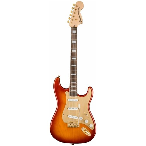 Электрогитара Fender Squier 40th Anniversary Stratocaster Gold Edition LRL Sienna Sunburst