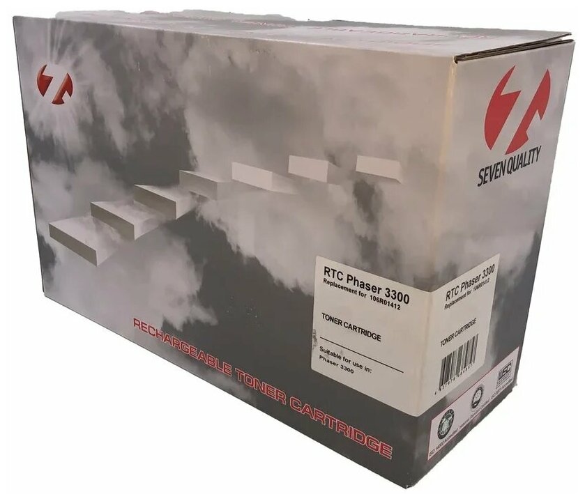 106R01412 7Q Seven Quality совместимый черный тонер-картридж для Xerox Phaser 3300 (8 000стр)
