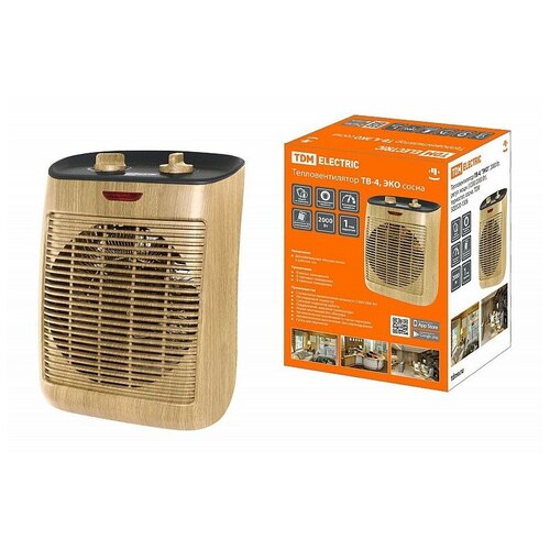 Тепловентилятор ТВ-4 2000 Вт регул мощн 12002000 Вт термостат сосна TDM SQ2520-1306 493800₽
