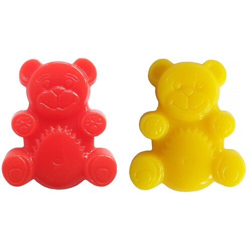 Медведь Валерка и Желтобрюх Fun Bear игрушки из силикона 8 см