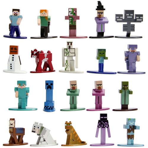 Набор Jada Toys Nano Metalfigs Minecraft wave 2 1.65 (20 Pack) 30770 фигурка jada nano metalfigs minecraft wave 4 20 pack