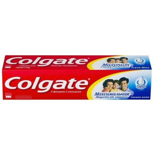 Зубная паста Colgate® Максимальная Защита от Кариеса Свежая Мята 50 мл. зубная паста максимальная защита от кариеса свежая мята со фтором и кальцием 100мл