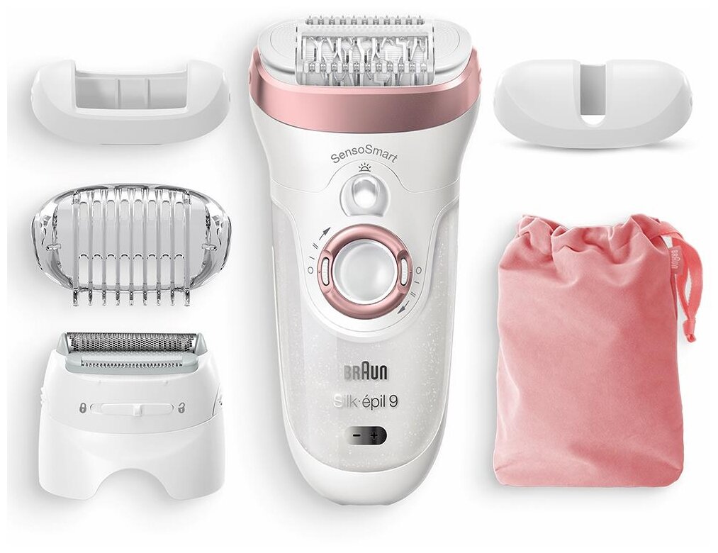 Эпилятор Braun 9725 Silk-epil 9 SensoSmart, белый