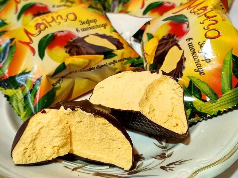 Зефир в шоколаде Пирожникофф «Со вкусом Манго» (2 уп. по 210 г.) - фотография № 3