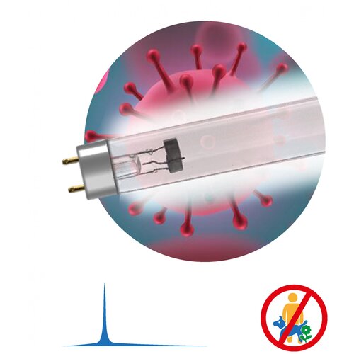 Лампа ультрафиолетовая бактерицидная Т8 15Вт G13 UV- С ДБ ЭРА