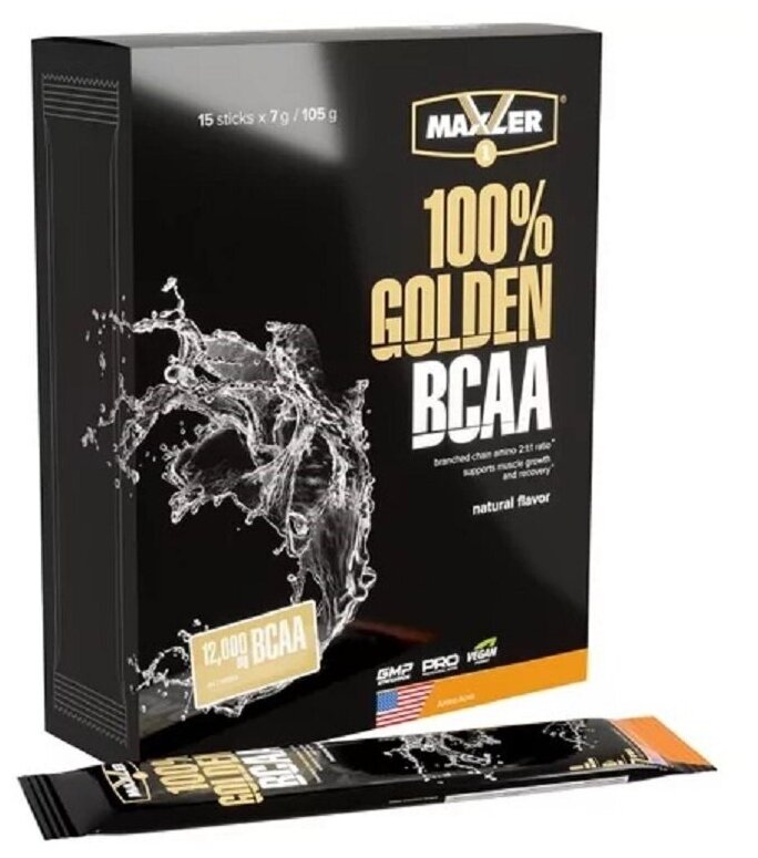Maxler 100% Golden BCAA 15 шт 7 гр (Maxler) Клубника