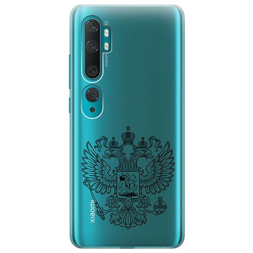 Ультратонкий силиконовый чехол-накладка для Xiaomi Mi Note 10, 10 Pro с 3D принтом Patriotic Spirit ультратонкий силиконовый чехол накладка transparent для xiaomi redmi note 10 с 3d принтом patriotic spirit