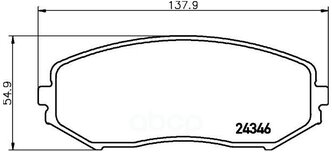 Дисковые тормозные колодки передние NISSHINBO NP-9003 для Suzuki Grand Vitara, Suzuki Grand Vitara XL7 (4 шт.)