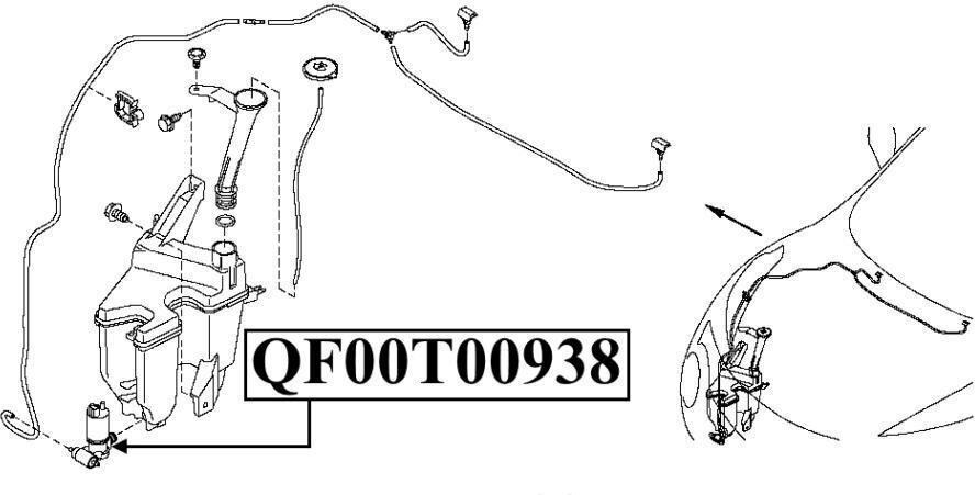 QUATTRO FRENI QF00N00043 Насос омывателя