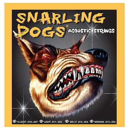 D'Andrea SDP10 Струны для акустической гитары Серия: Snarling Dogs Калибр: 10 14 23 30 3