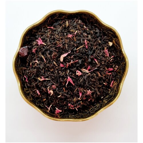 Черный чай Винтаж Клюквенный Морс листовой ароматизированный 50 грамм