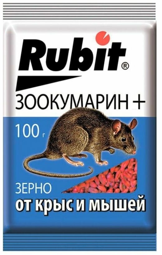 Rubit средство от мышей, мор, зоокумарин, 3шт по 100г - фотография № 2