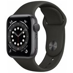 Apple Watch Series 6 GPS 40mm Aluminum Case with Sport Band (Space Gray) - изображение