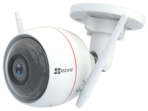 IP камера Ezviz C3W Color Night Pro (2.8mm) 2Mп - уличная цилиндрическая - Wi-Fi - с двусторонней аудиосвязью - цветная ночная съемка ColorVu - обнаружение людей - microSD