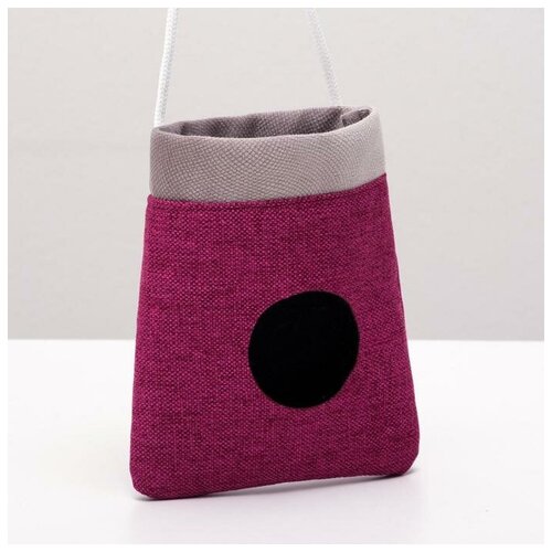 Пижон Подвесной карман для грызунов с окошком, мебельная ткань, 10х 15 см, микс цветов