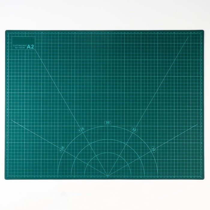 Арт Узор Мат для резки 7876588 60 × 45 см А2 цвет зелёный 1 шт.