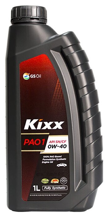 Масло моторное Kixx PAO1 0W-40 /1л синт.